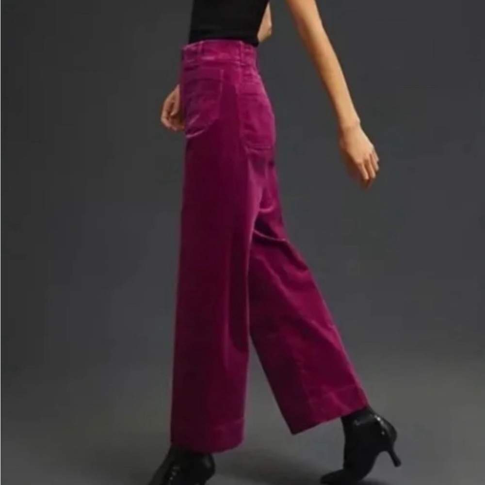 Anthropologie Meave Colette Grape Corduroy Pants